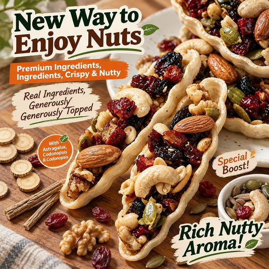 Astragalus, Codonopsis,Babao, Nuts andBoat Tart